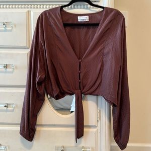 Brown Urban Outfitters Top